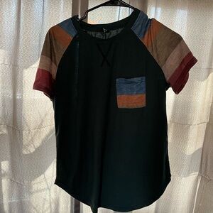SHEIN Dark Green T-Shirt
